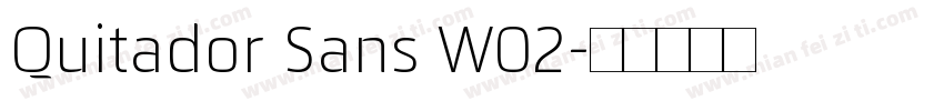 Quitador Sans W02字体转换